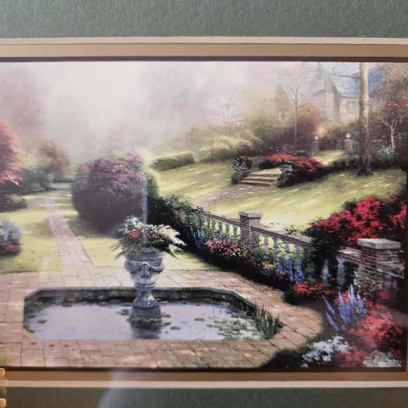 Thomas Kinkade 1998 Framed Autumn Gate & Beyond With Certificate Of Authenticity - Picture 6 of 11